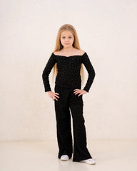 Girl crushed sparkled top - Venti