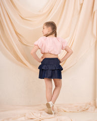 Girl puff ball blouse