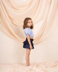 Girl puff ball blouse