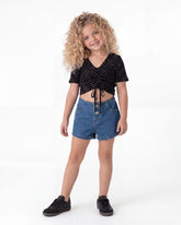 Girl Drawstring Polka