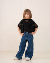 Kids cotton detail Blouse