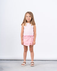Girl knit striped tank top