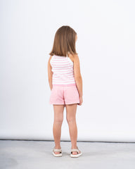 Girl knit striped tank top