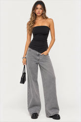 Teens high low tube top