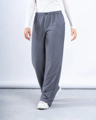 Pinstripe Wide-Leg Pants - Venti