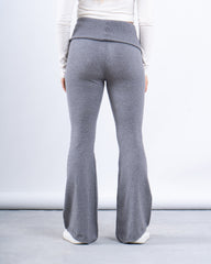 Knit Folded Waist Flare Pants