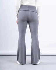 Knit Folded Waist Flare Pants - Venti