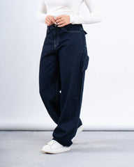 Utility Wide-Leg Denim Pants - Venti