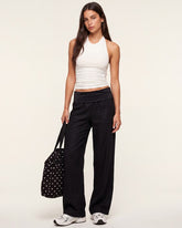 Teens Essential Fold-Over Wide-Legs Pant