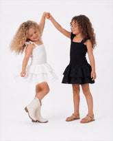 Girl smocked ruffle dress