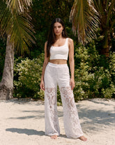 Woman Lace Wide-Leg Beach Pants