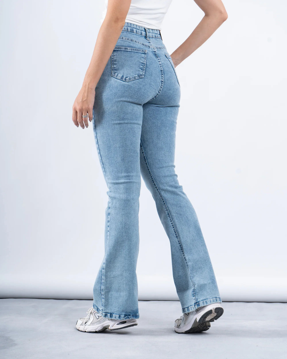 High-Rise Flared Denim Pants - Venti
