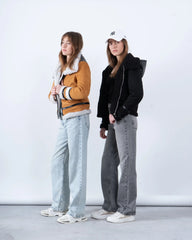 Faux Shearling Aviator Jacket - Venti