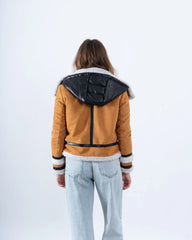 Faux Shearling Aviator Jacket - Venti