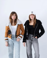 Faux Shearling Aviator Jacket - Venti