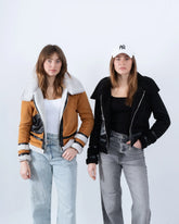 Faux Shearling Aviator Jacket - Venti