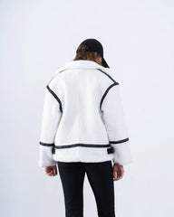 Women teddy zip up jacket - Venti