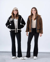 Women teddy zip up jacket - Venti