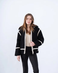 Women teddy zip up jacket - Venti
