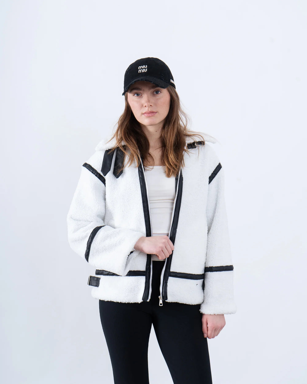 Women teddy zip up jacket - Venti