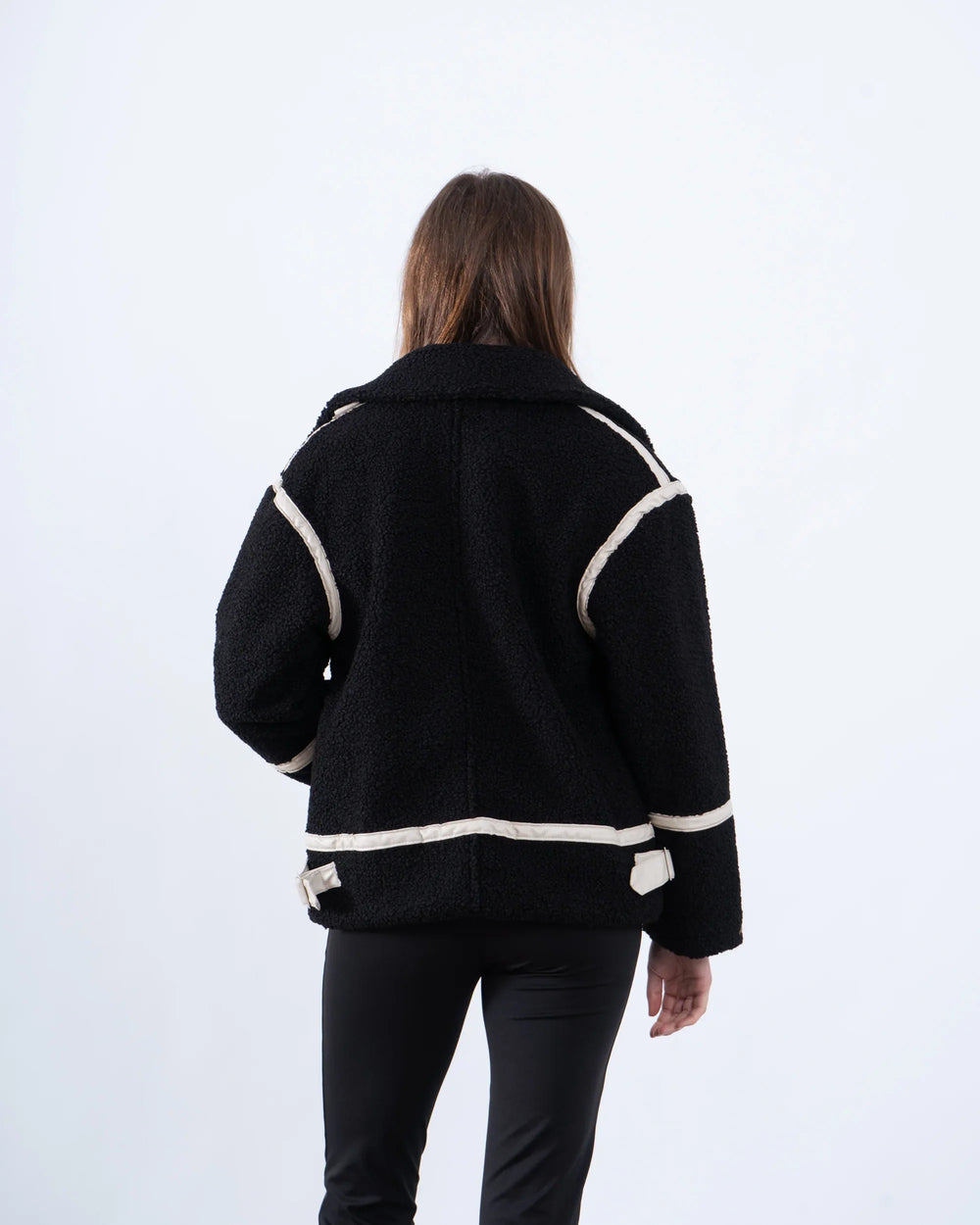 Women teddy zip up jacket - Venti