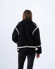 Women teddy zip up jacket - Venti