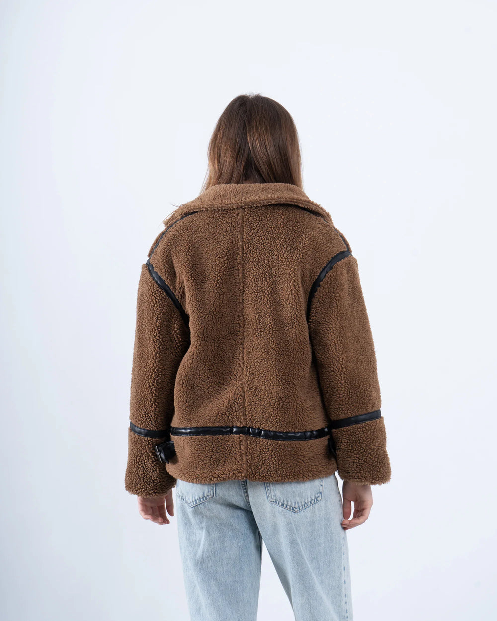 Women teddy zip up jacket - Venti