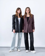 Faux Leather Blazer - Venti