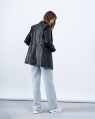 Faux Leather Blazer - Venti