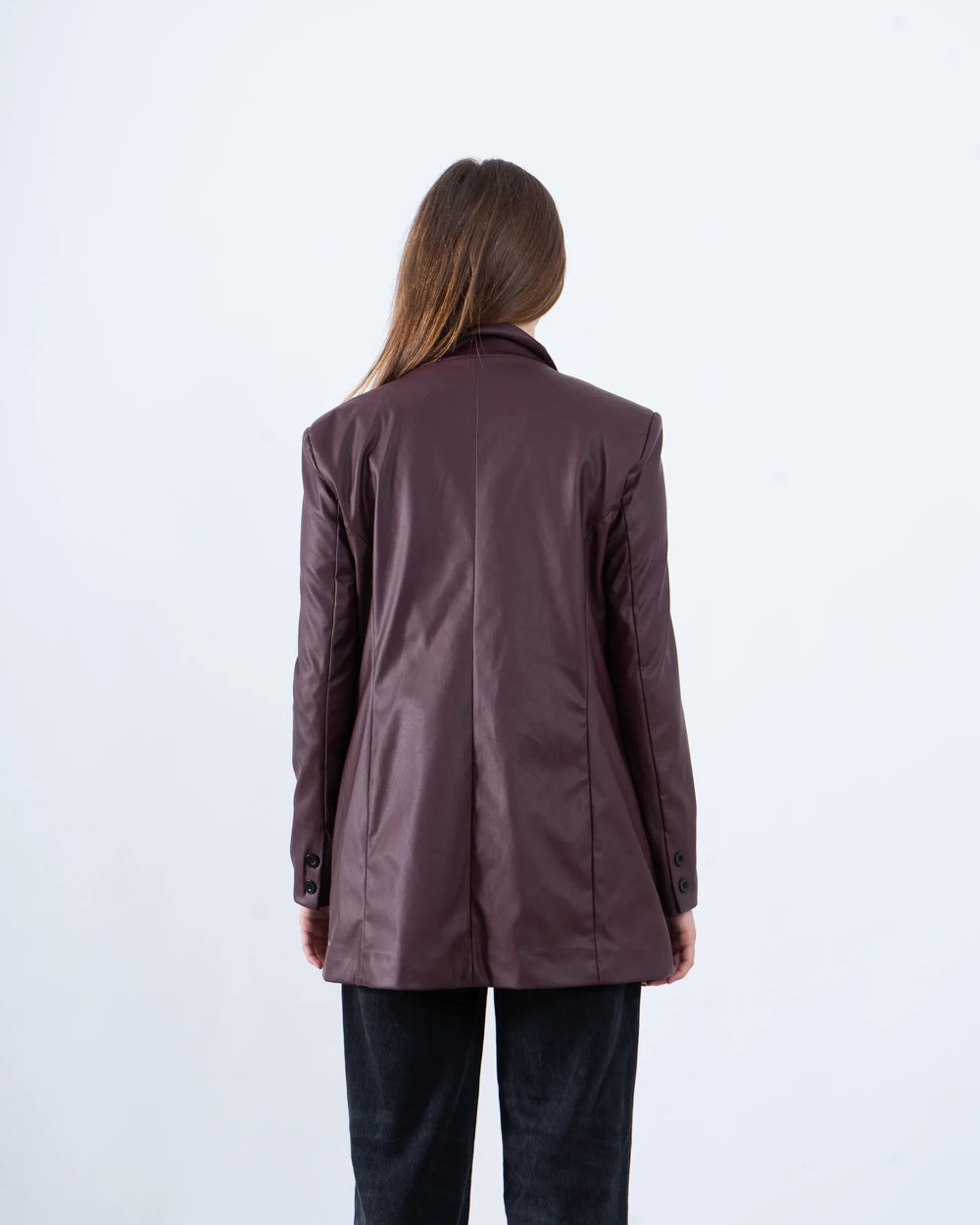 Faux Leather Blazer - Venti