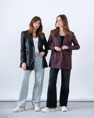 Faux Leather Blazer - Venti