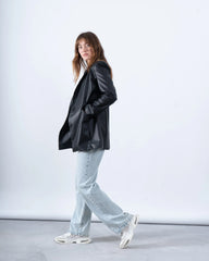 Faux Leather Blazer - Venti