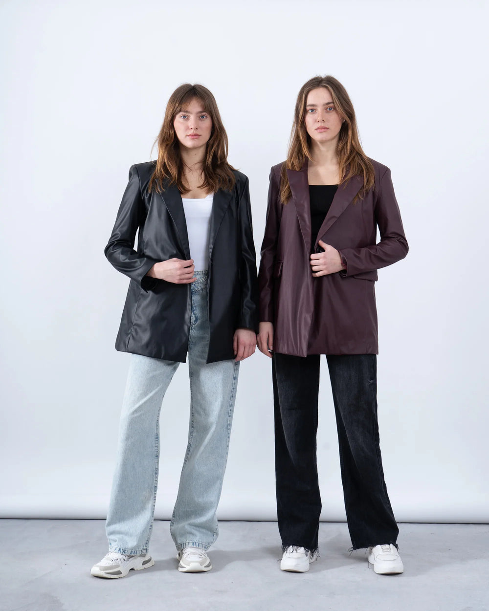 Faux Leather Blazer - Venti