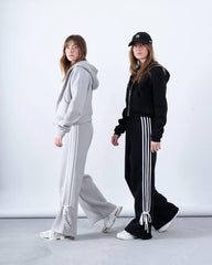 Wide-Leg Track Pants With Side Tape - Venti