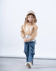 Girl sweatshirt attached shirt - Venti