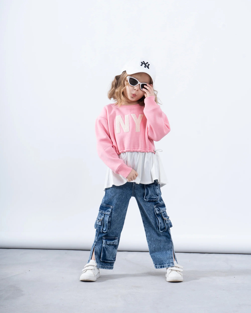 Girl sweatshirt attached shirt - Venti