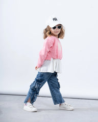 Girl sweatshirt attached shirt - Venti