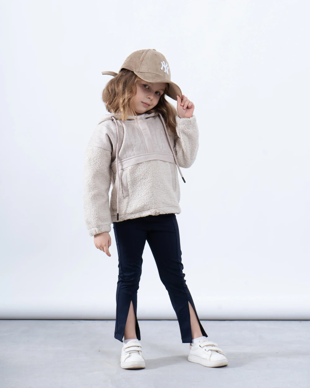 Cable-Knit & Sherpa Oversized Hoodie - Venti