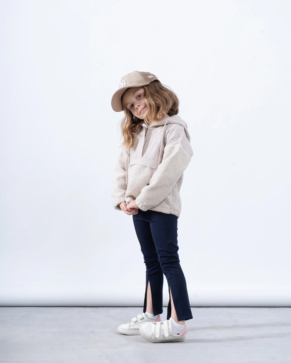 Cable-Knit & Sherpa Oversized Hoodie - Venti