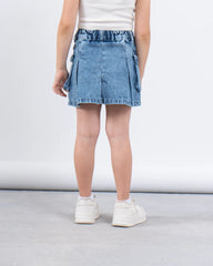 Denim Pleated Skort - Venti
