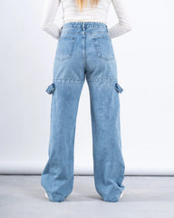 Strap Detail Wide-Leg Jeans - Venti