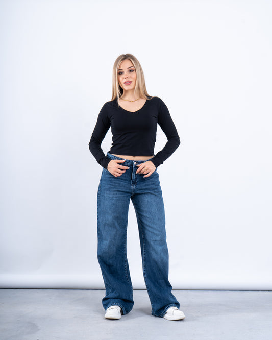 Wide-Leg Denim
