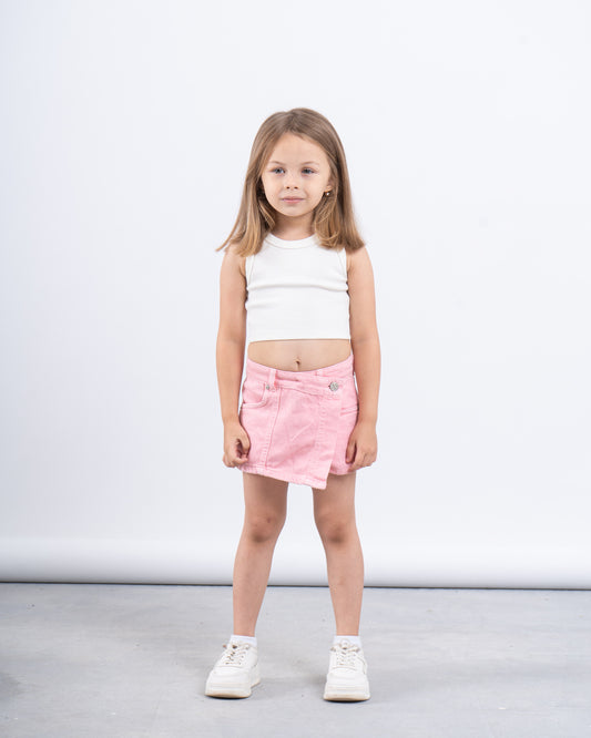 Denim Washed Skort