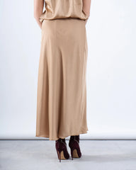 Flowy Satin Silk Maxi Skirt - Venti