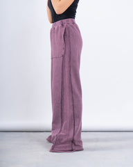 Acid-Wash Wide-Leg Pants