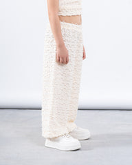 Textured Wide Leg Pants