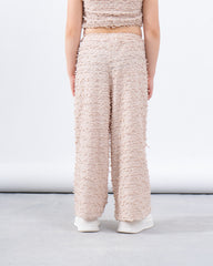 Textured Wide Leg Pants