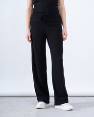 Crinkled Wide-Leg Pants