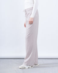 Crinkled Wide-Leg Pants