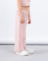 Textured Wide Leg Pants